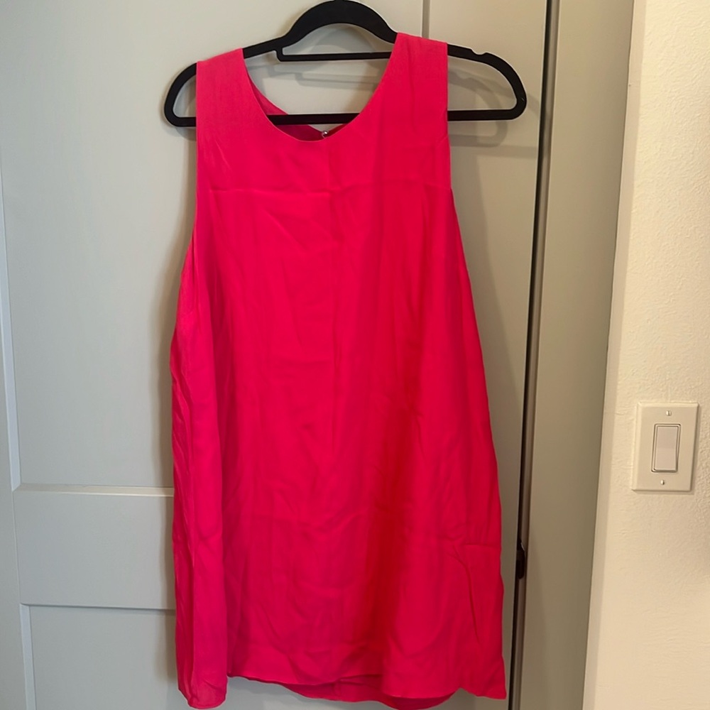 Pink shift dress